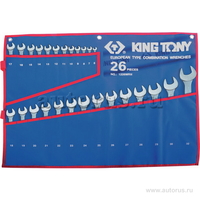 Набор комбинированных ключей, 6-32мм чехол из теторона, 26 предметов KING TONY 1226MRN